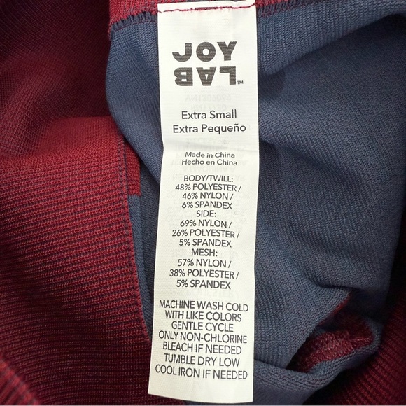 Women’s JoyLab Color Block Seamlessly Knit Mesh 7/8 Athletic Workout Leggings XS - Picture 11 of 16